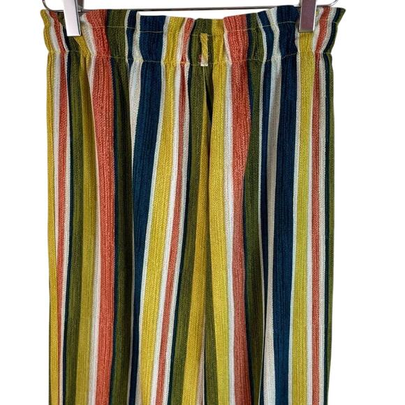 Boho Multicolor Stripe Pants Size Medium - Picture 7 of 8